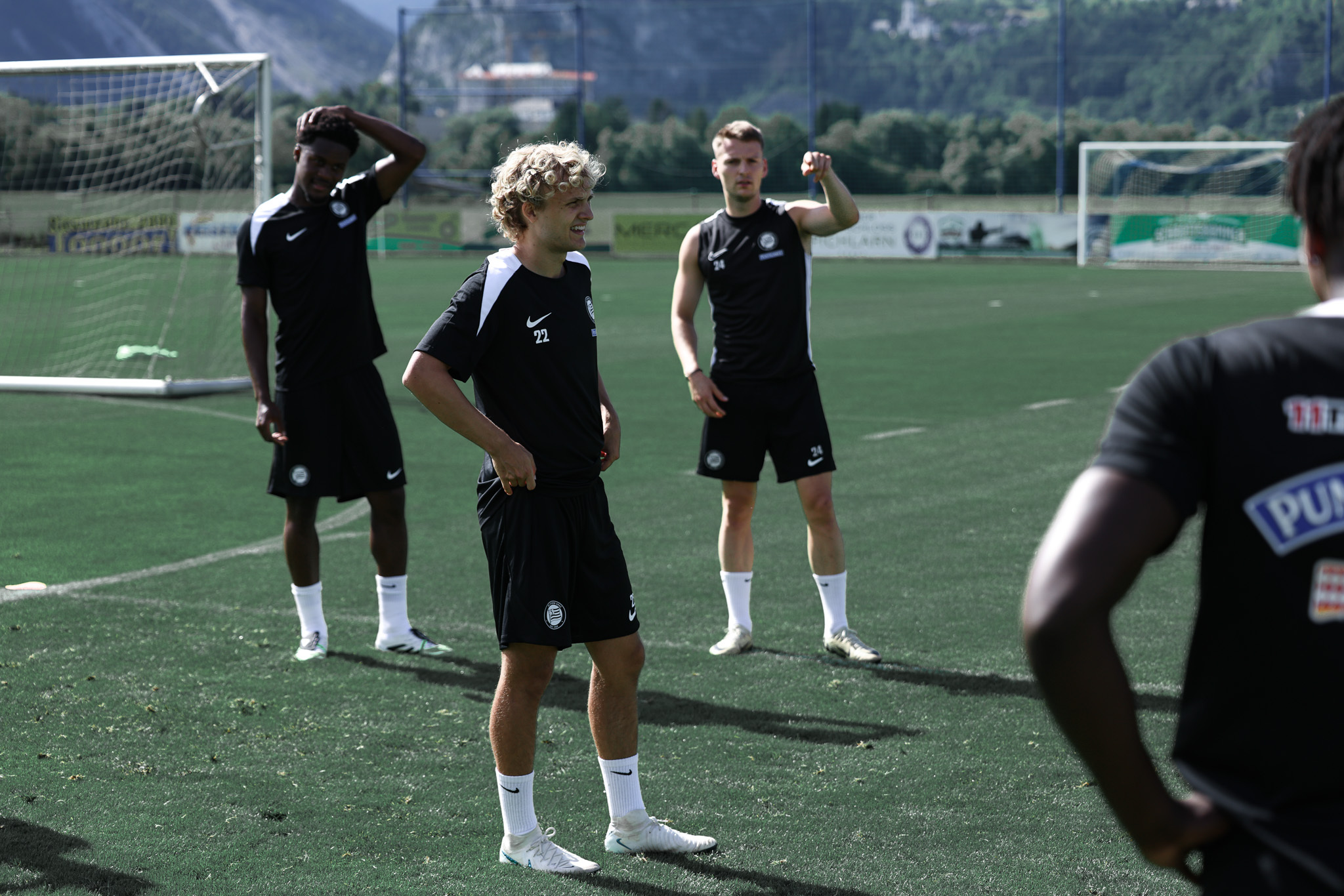 Spieler beim Training