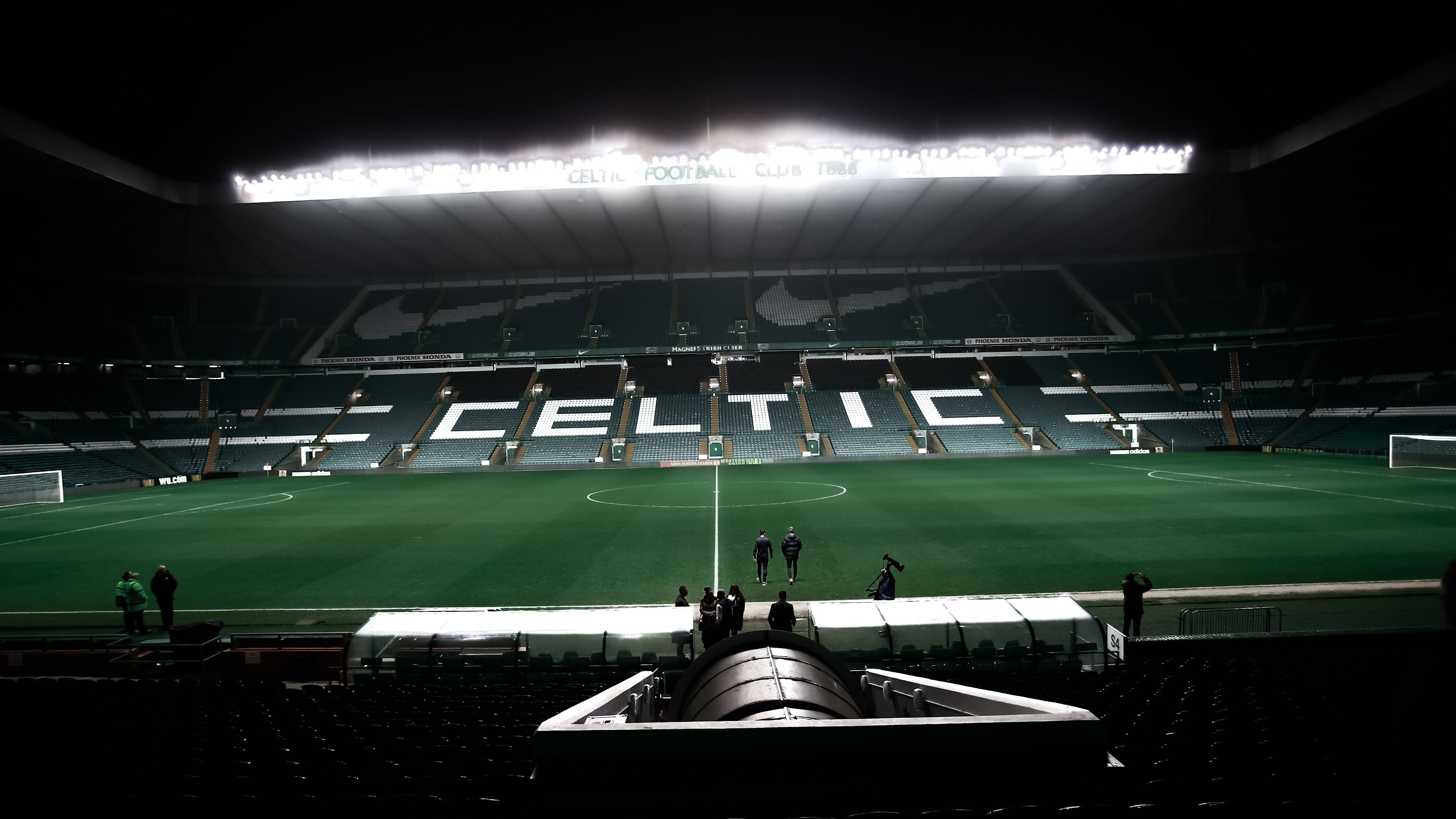 Ein leeres Stadion