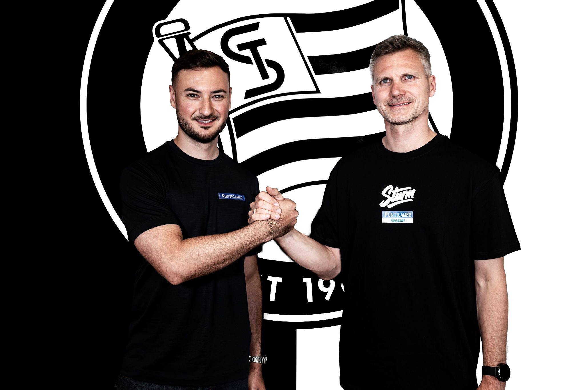Zwei Personen mit einem Handshake