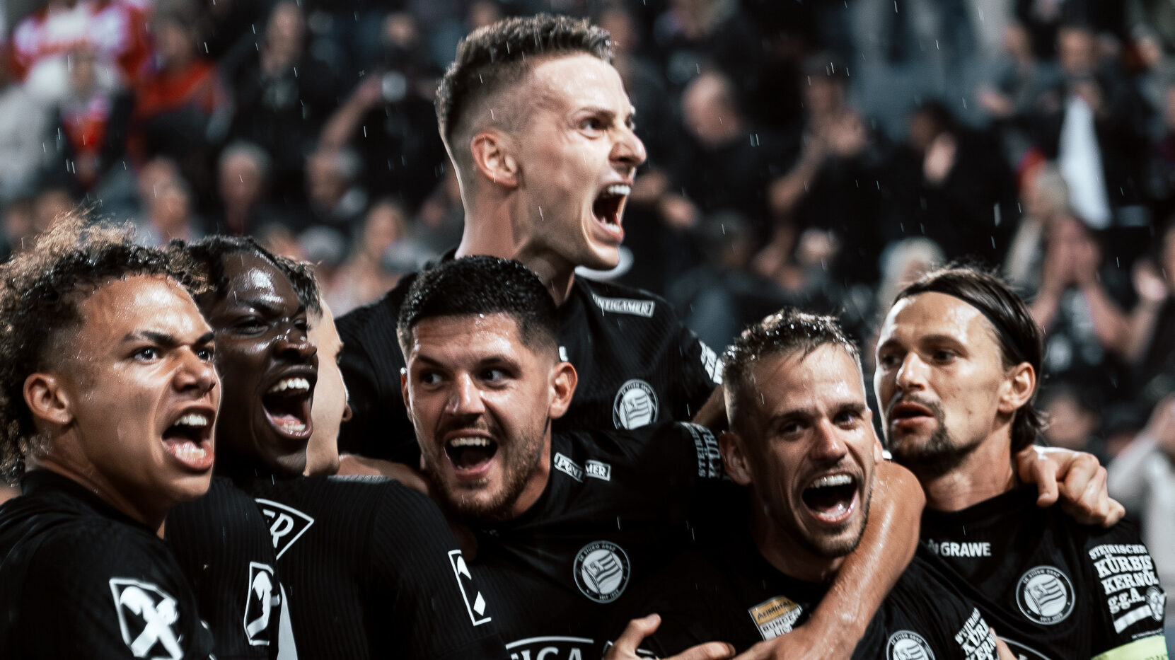 Jubelnde Spieler