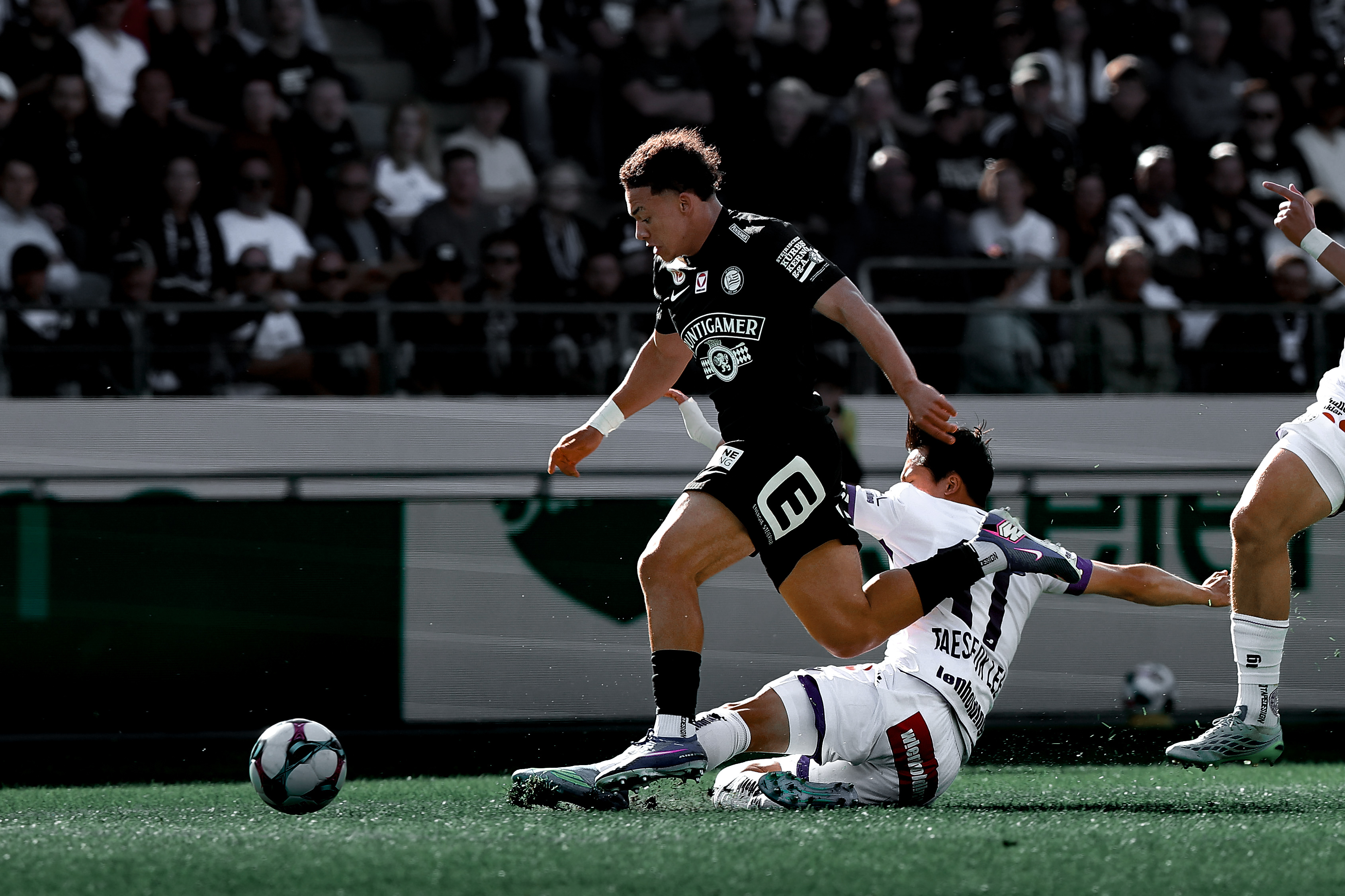 Ein Spieler, der an einem